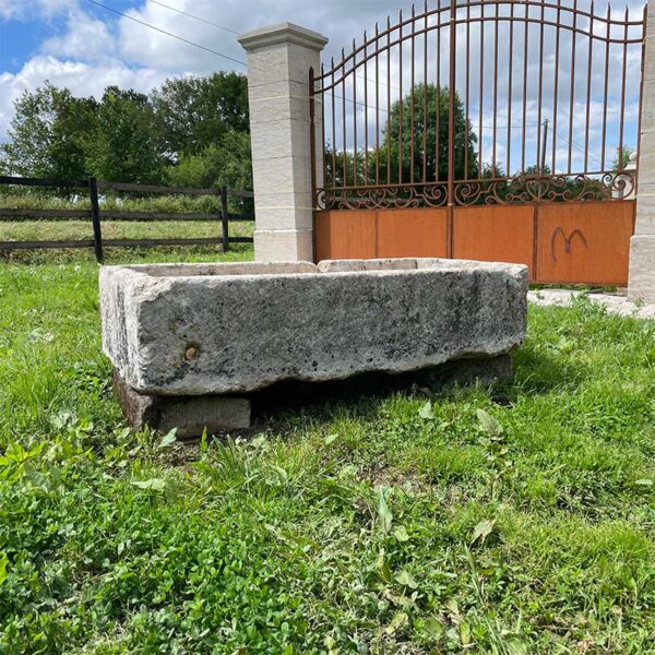 antique stone outdoor planter