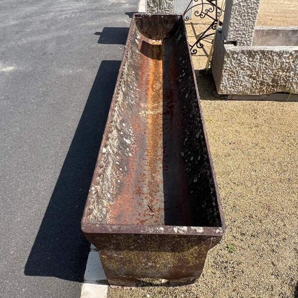 antique iron trough