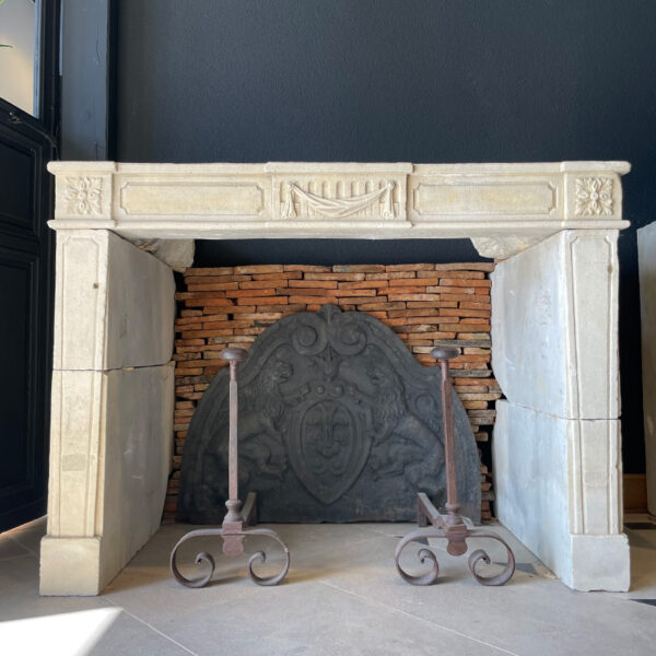 antique louis XVI style fireplace
