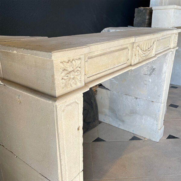 antique stone fireplace louis xvi style