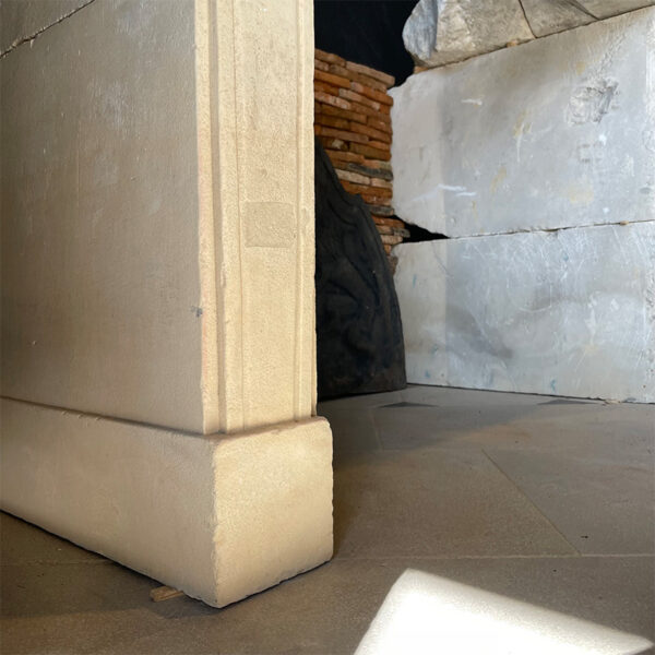 base and jamb stone fireplace