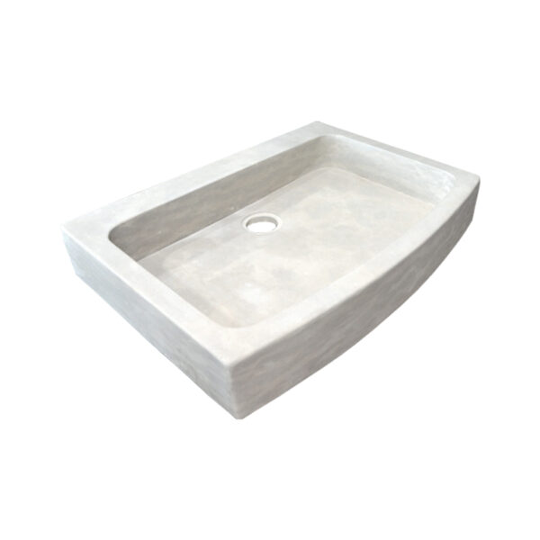 beige natural stone sink