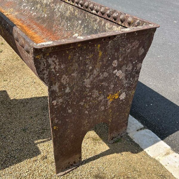 iron trough with natural patina