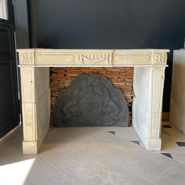 Neoclassical louis xvi style fireplace