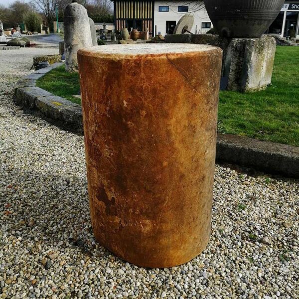 orange cylinder face