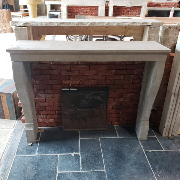 reclaimed stone fireplace 19th century style