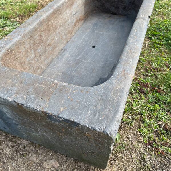 antique slate trough rectangular shape