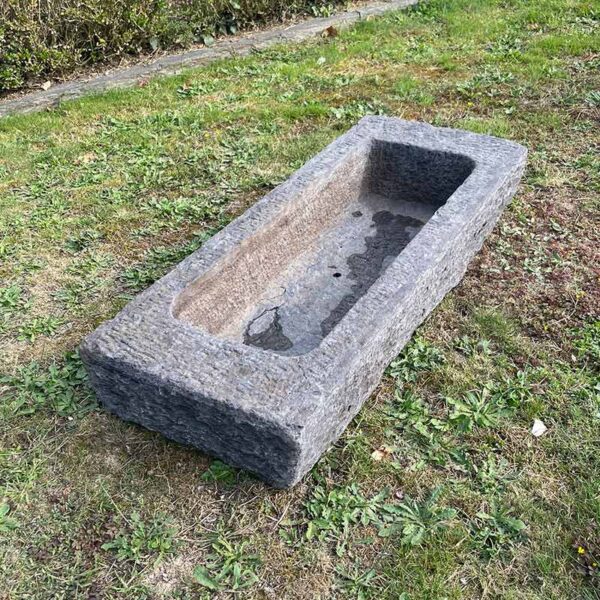 antique slate trough with hammered finish