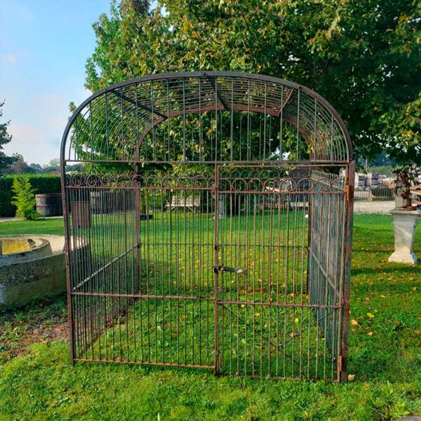 old decoration wrought iron aviary