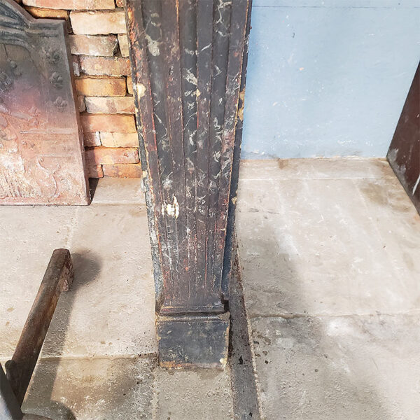 fireplace Louis XVI flutes jambs