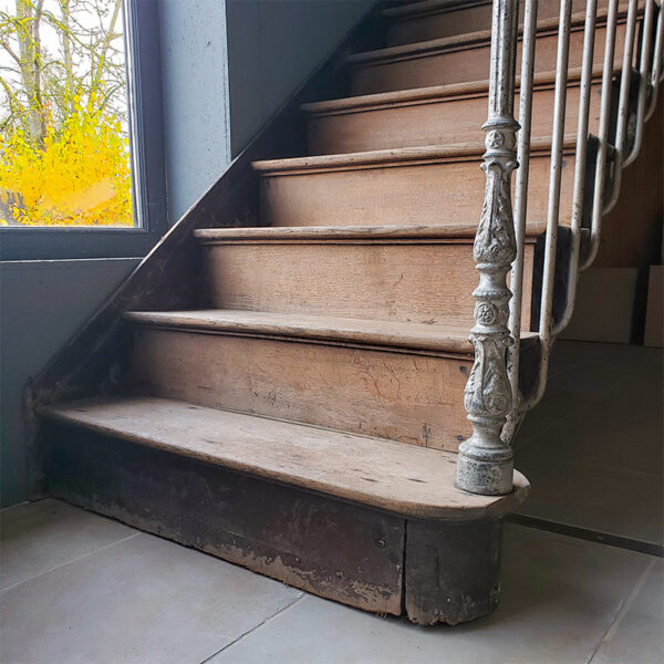 old wooden staircase