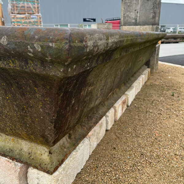 patinated antique pool in cast iron