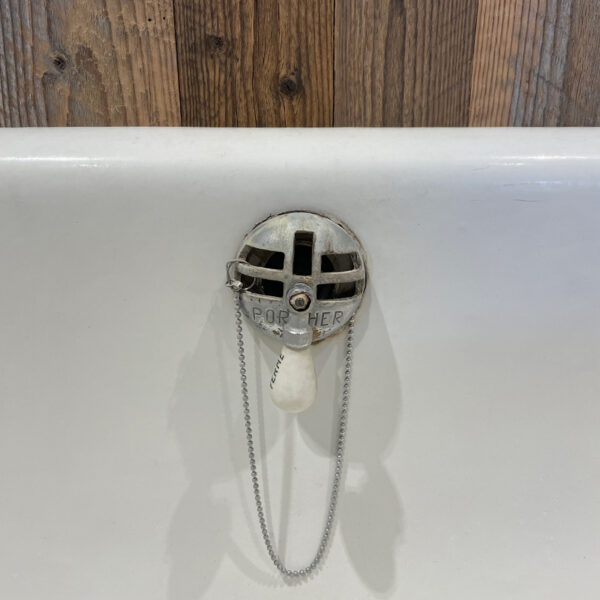 vintage porch bathtub