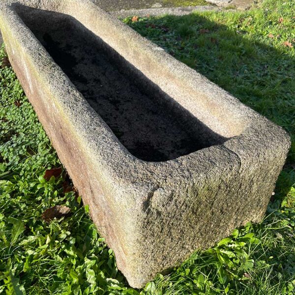 large reclaimed granite trough