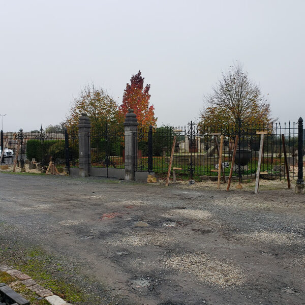 period gate railings and pillars