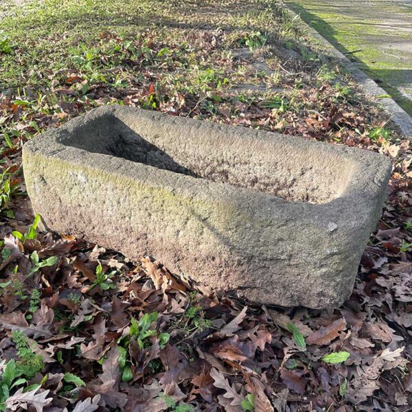 reclaimed antique granite trough