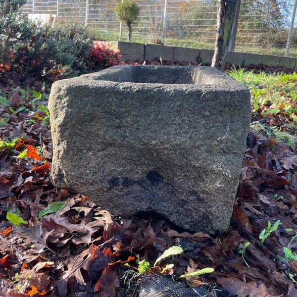 reclaimed granite stone trough