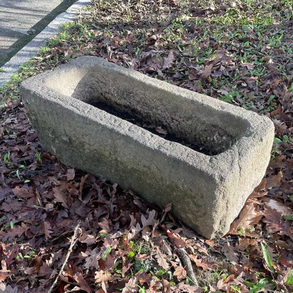 rustic granite rectangular trough