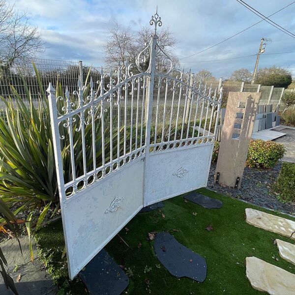 antique entrance gate to property