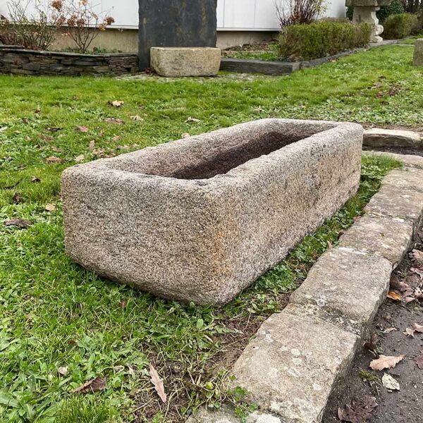 antique granite rectangular trough