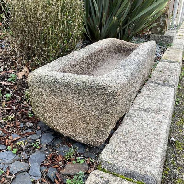antique granite trough irregular edges