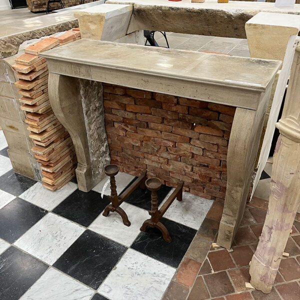 antique natural stone country fireplace