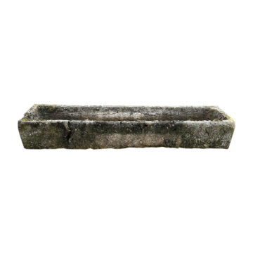 antique rectangular limestone trough