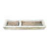 antique stone trough with two basins in stone