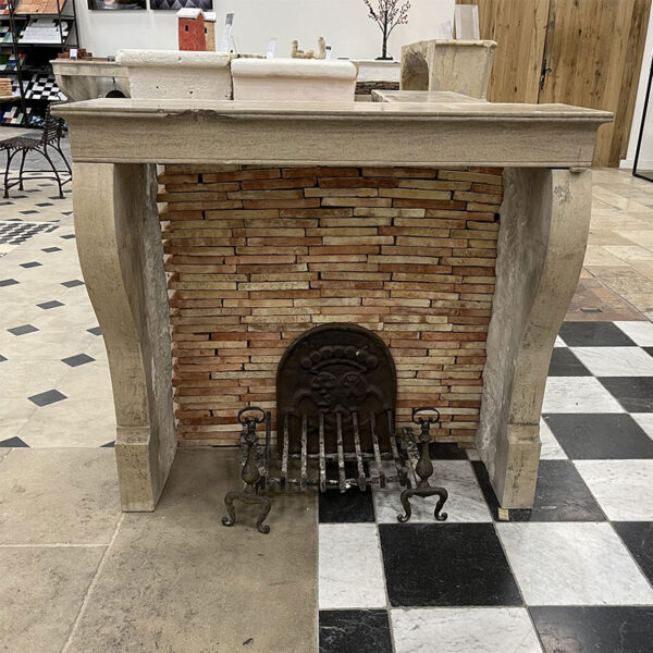 antique style country fireplace