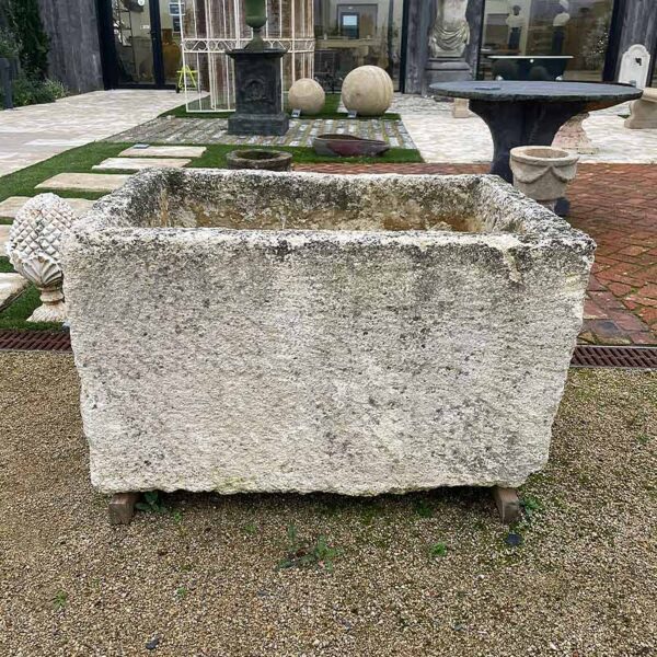 antique trough from reclaimed materials