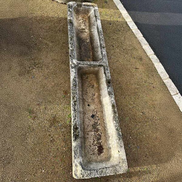 antique trough with two basins