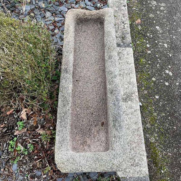 beautiful reclaimed rustic granite trough