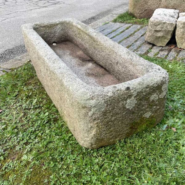 granite trough with drain hole