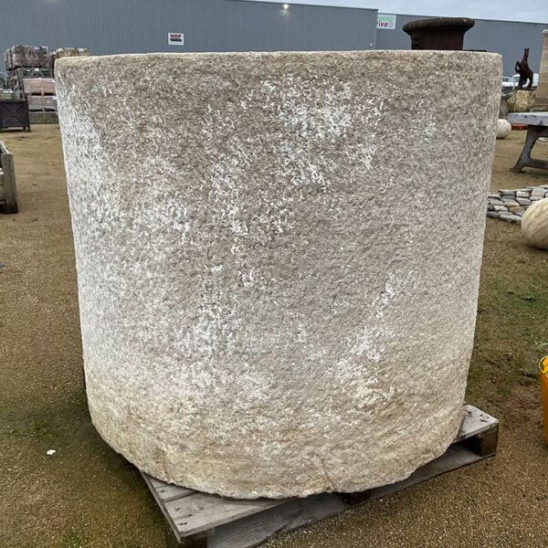 large antique stone pot
