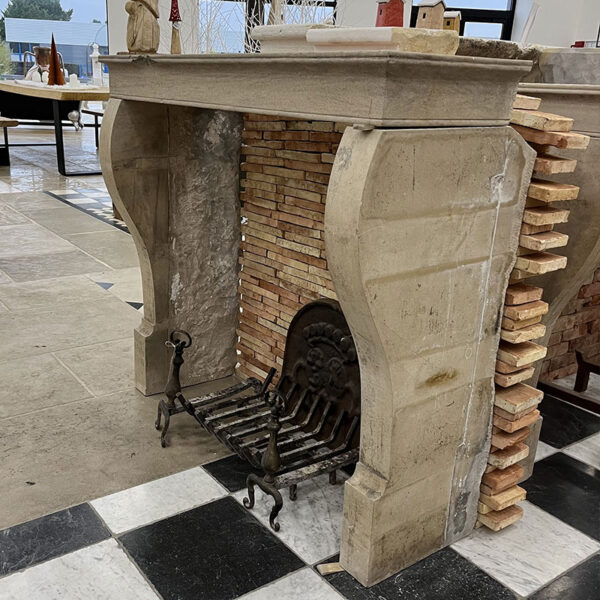 natural stone fireplace warm hue