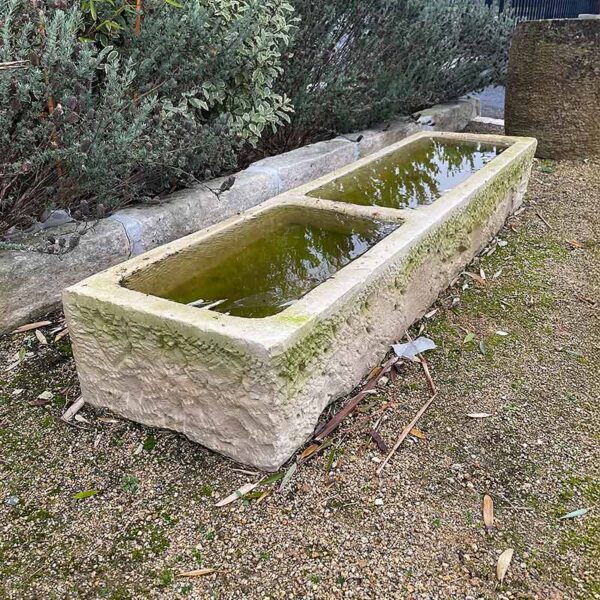 natural stone trough two basins
