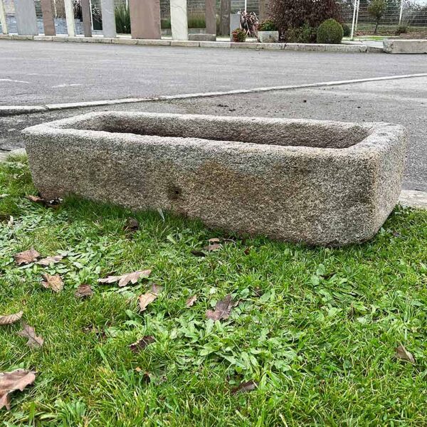 old rectangular granite trough