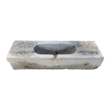 pair of long granite troughs