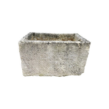 reclaimed rectangular stone trough