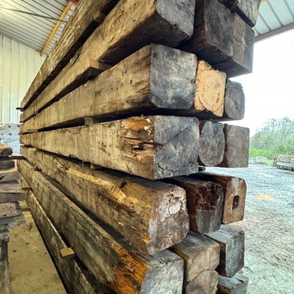 reclaimed solid pine beams