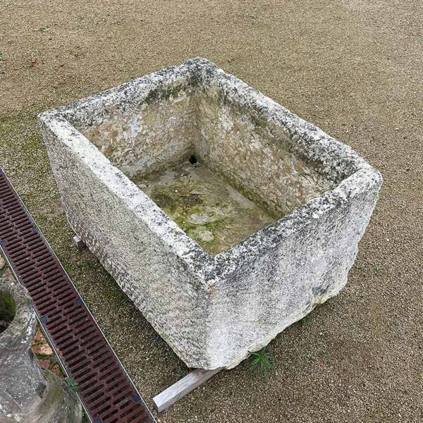 reclaimed trough with patina