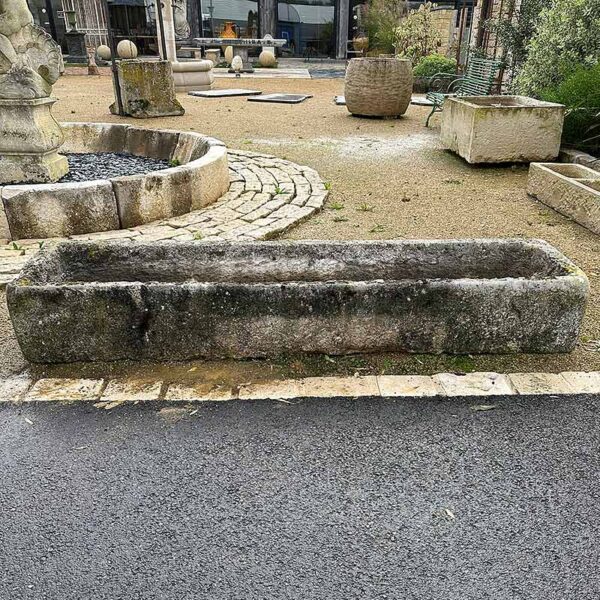 rectangle trough in limestone