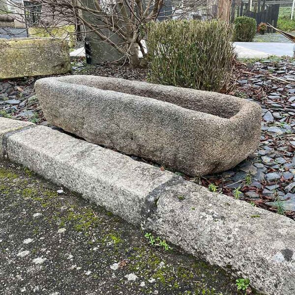 rustic antique granite trough