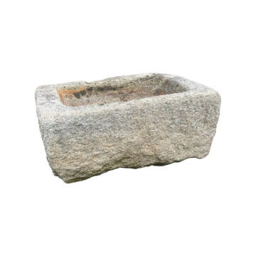 Small antique granite trough