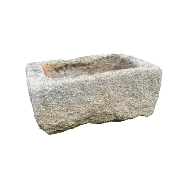 Small antique granite trough