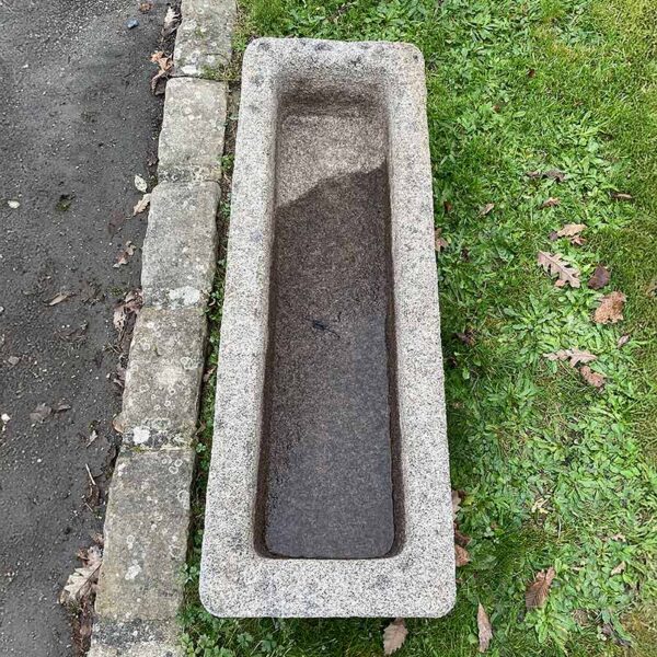 top view granite trough