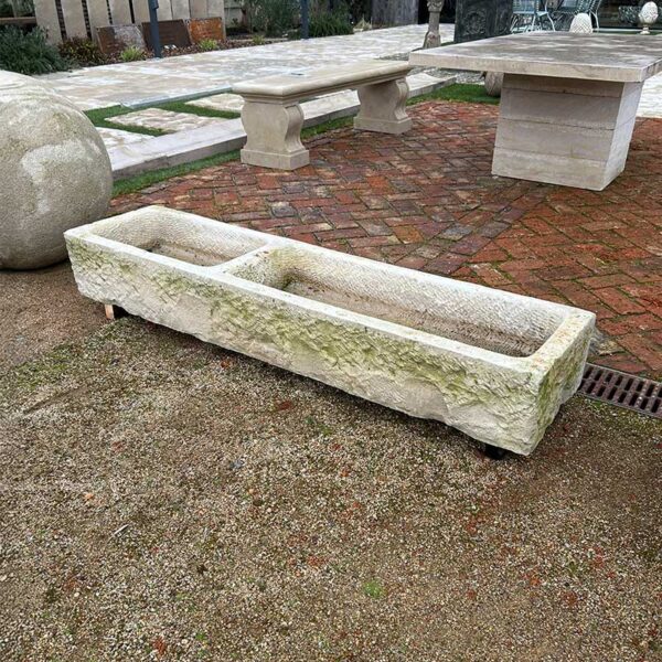 trough two compartments