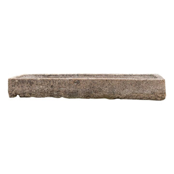 very long reclaimed granite trough