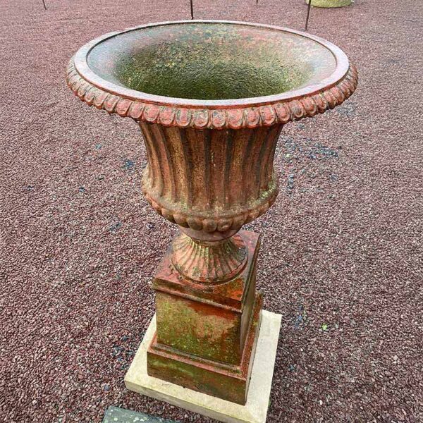 antique medici vase with pedestal