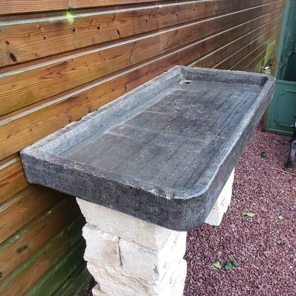 blue stone sink for indoor and outdoor